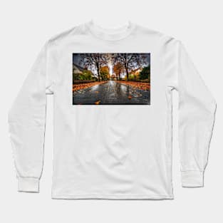 Rainy Autumn Road Long Sleeve T-Shirt